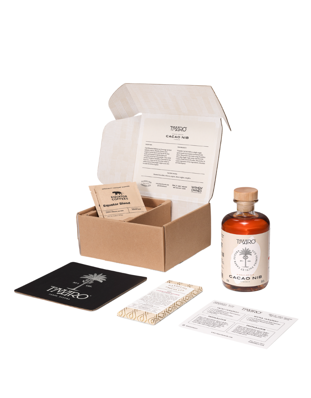 T'MARO CACAO NIB LIQUEUR GIFT SET