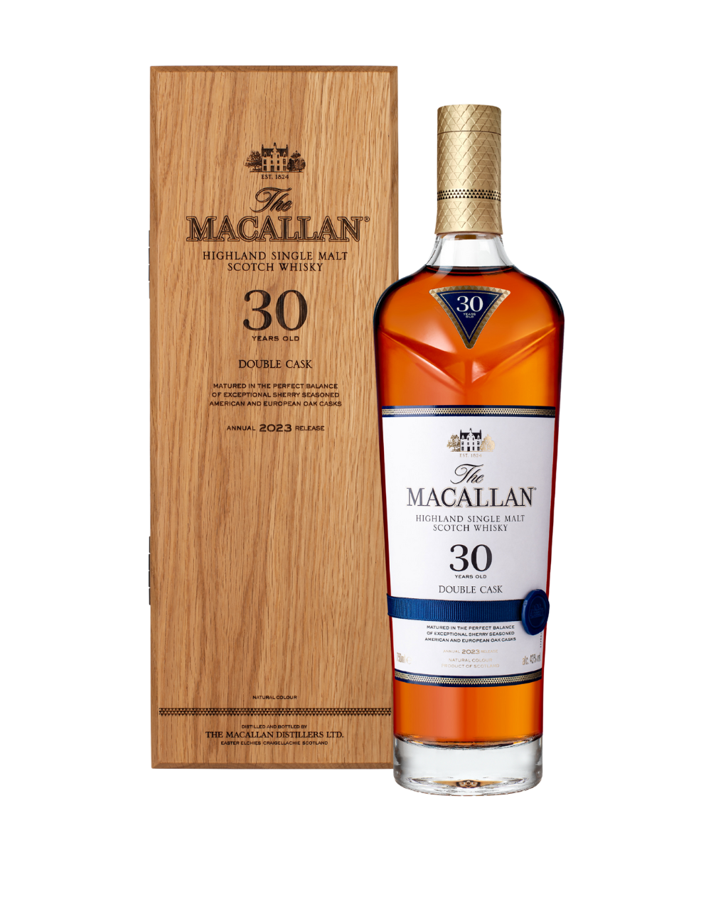 THE MACALLAN DOUBLE CASK 30 YEARS OLD SINGLE MALT WHISKY 2023 RELEASE