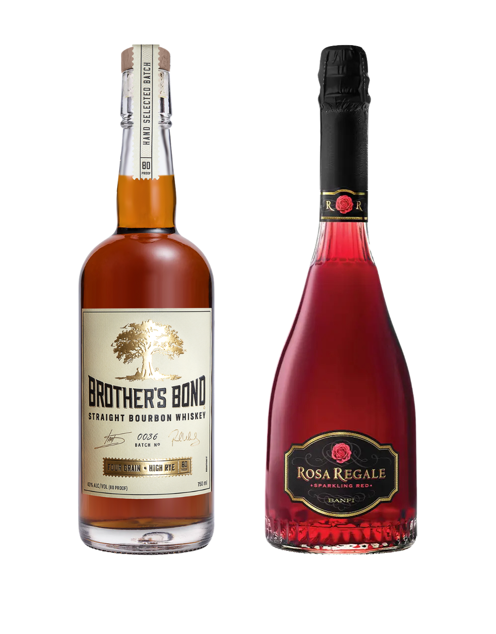 BROTHER'S BOND AND BANFI ROSA REGALE SPARKLING RED