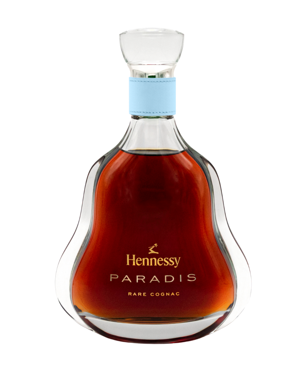 HENNESSY HANDS - CELESTIAL BLUE, SERIF FONT, GOLD ENGRAVING COLOR