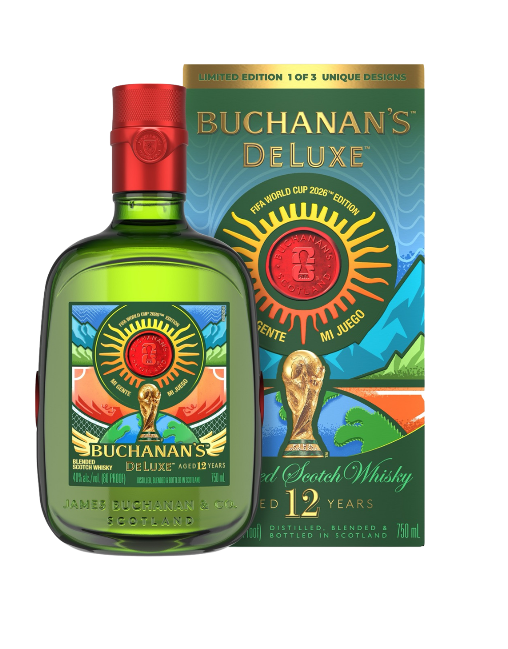 BUCHANAN'S DELUXE AGED 12 YEARS BLENDED SCOTCH WHISKY FIFA WORLD CUP 26™️ LIMITED EDITION