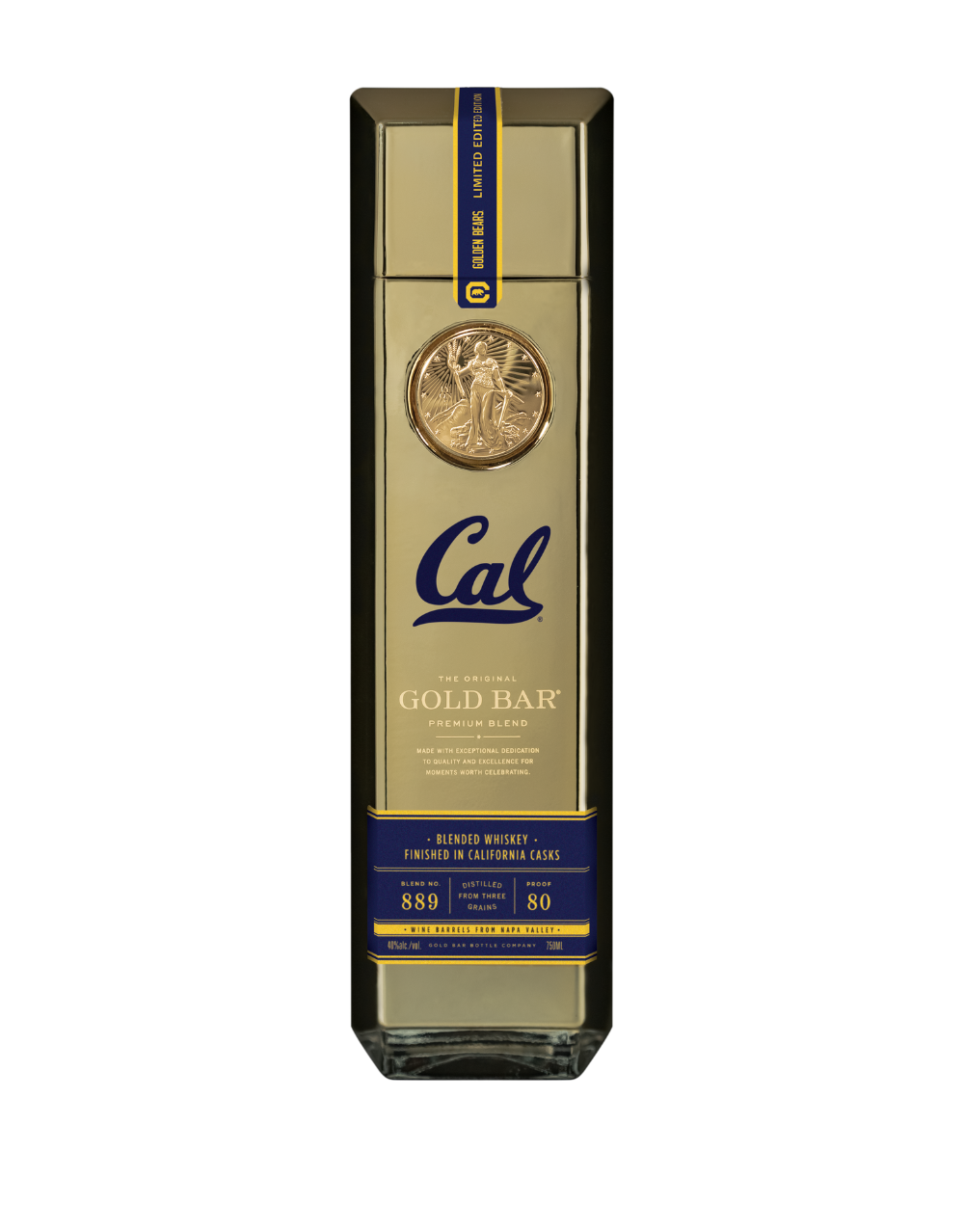 GOLD BAR® WHISKEY CAL GOLDEN BEARS LIMITED EDITION
