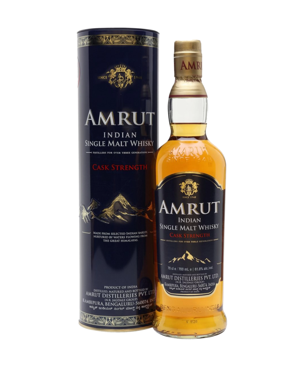 AMRUT INDIA SINGLE MALT CASK STRENGTH WHISKY