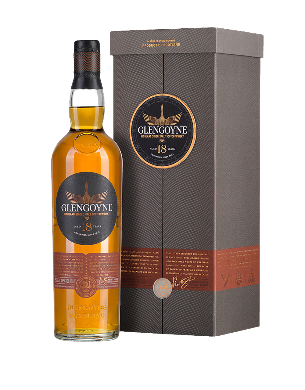 GLENGOYNE 18 YEAR OLD SINGLE MALT SCOTCH WHISKY