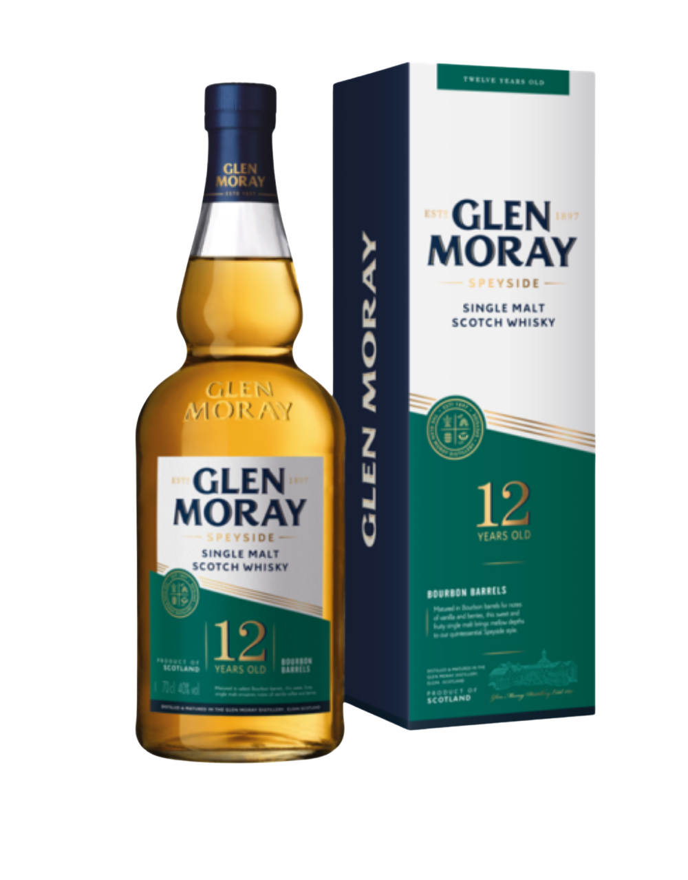 GLEN MORAY HERITAGE SINGLE MALT 12 YEAR OLD