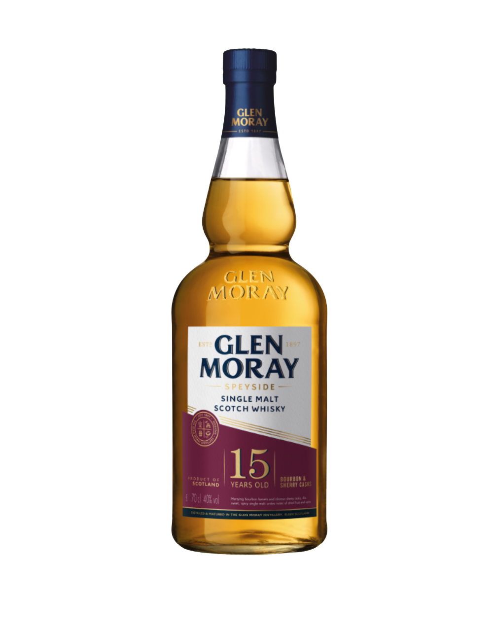 GLEN MORAY HERITAGE SINGLE MALT 15 YEAR OLD