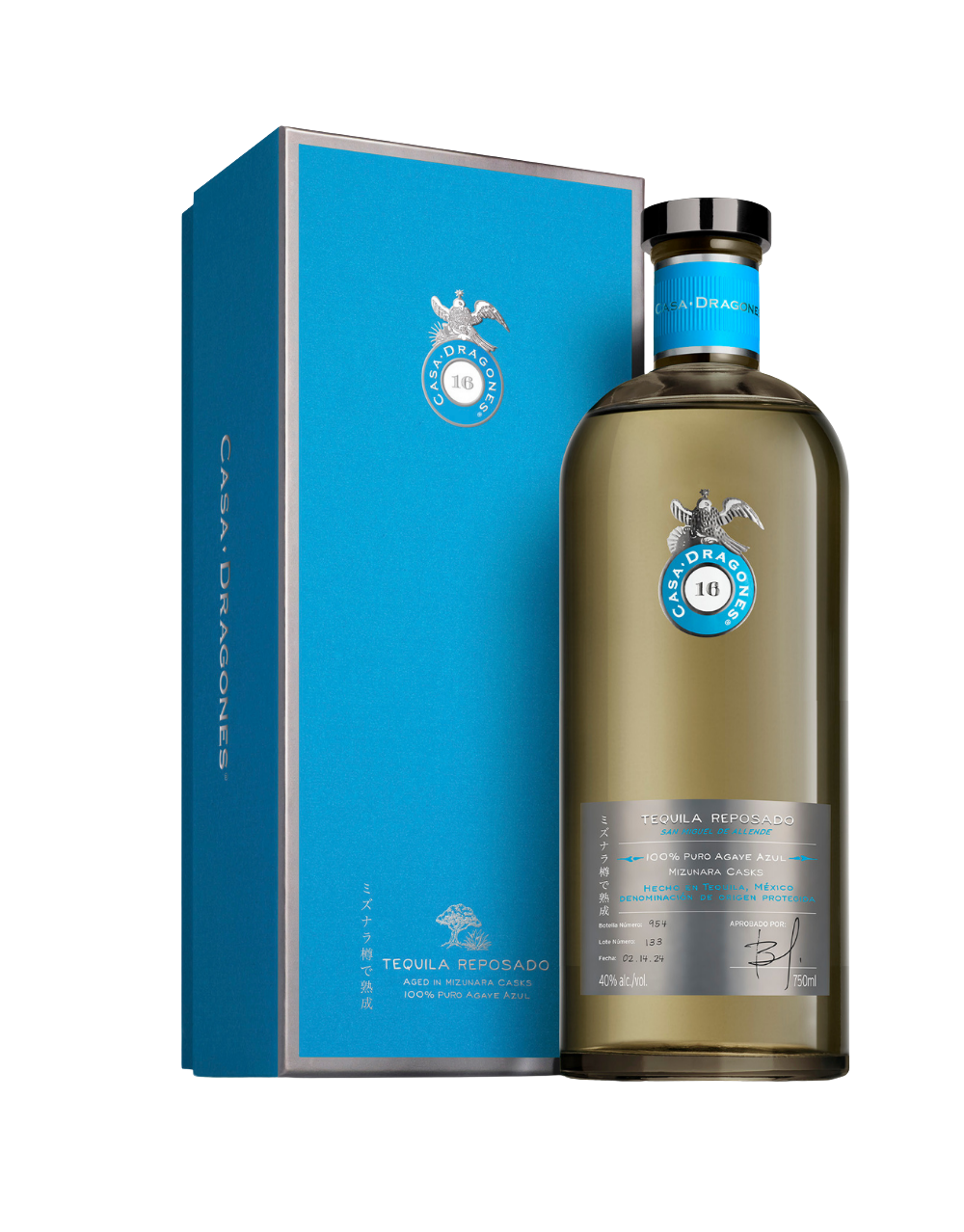 TEQUILA CASA DRAGONES REPOSADO MIZUNARA