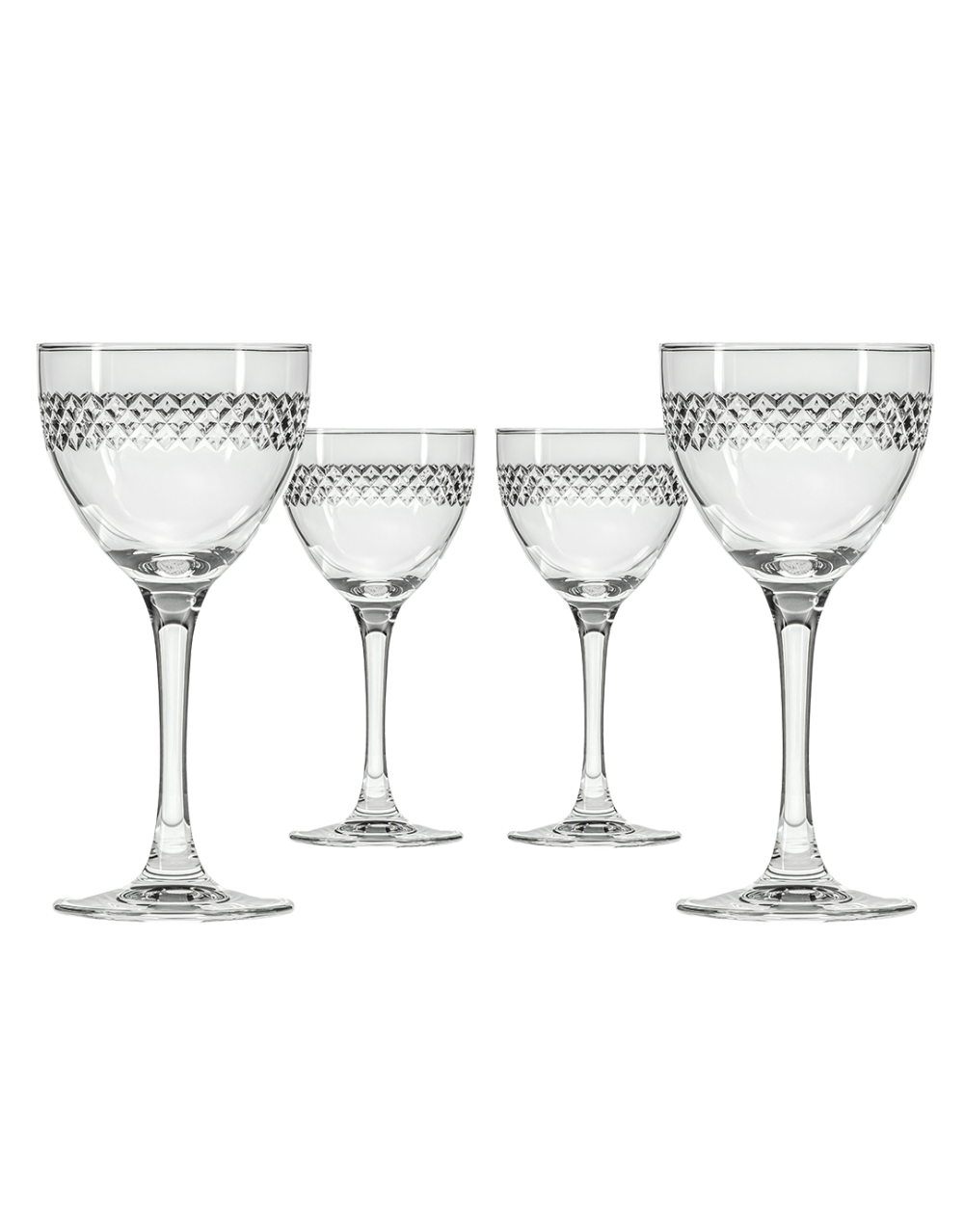 ROLF GLASS DIAMOND NIC AND NORA COCKTAIL GLASS