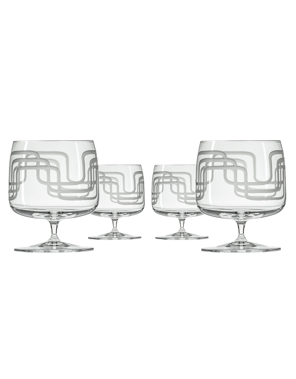 ROLF GLASS MID-CENTURY MODERN FOOTED ROCKS GLASS