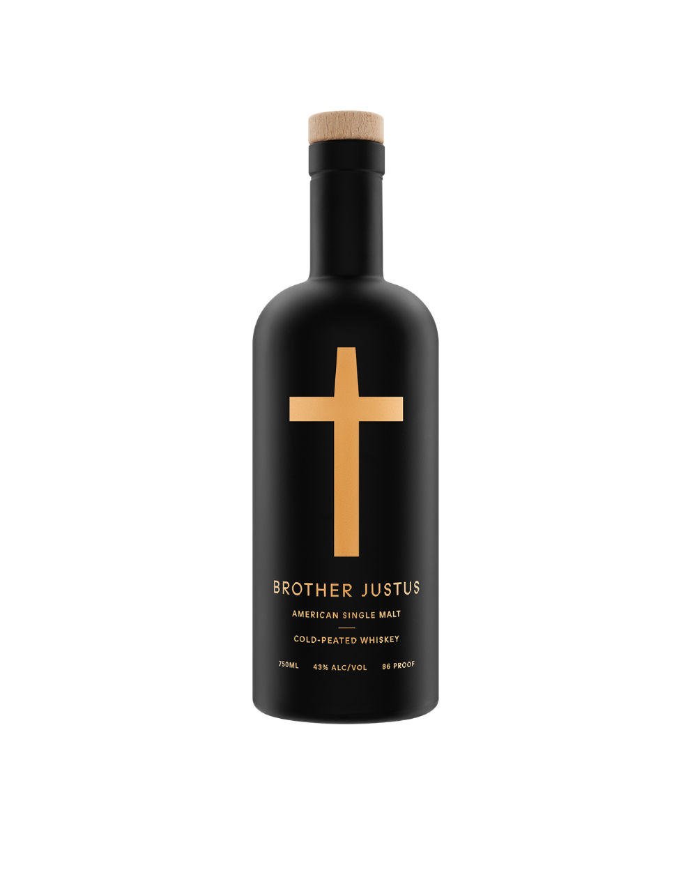 BROTHER JUSTUS COLD PEATED AMERICAN SINGLE MALT WHISKEY