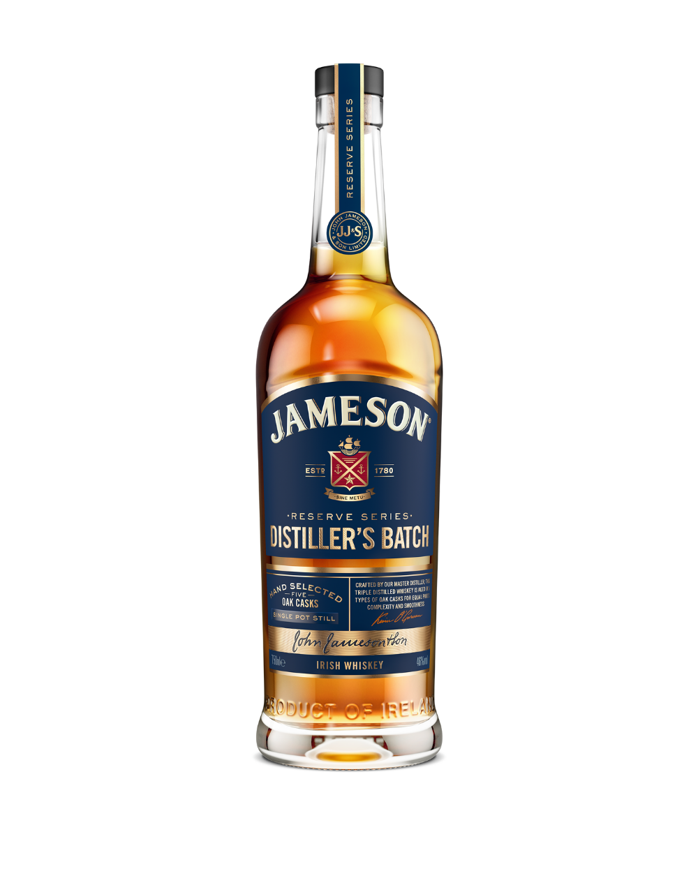 JAMESON RESERVE SERIES DISTILLERS BATCH IRISH WHISKEY