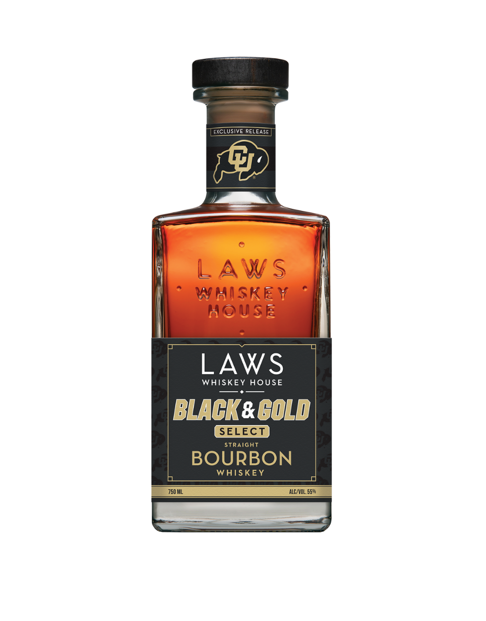 LAWS BLACK AND GOLD SELECT STRAIGHT BOURBON WHISKEY
