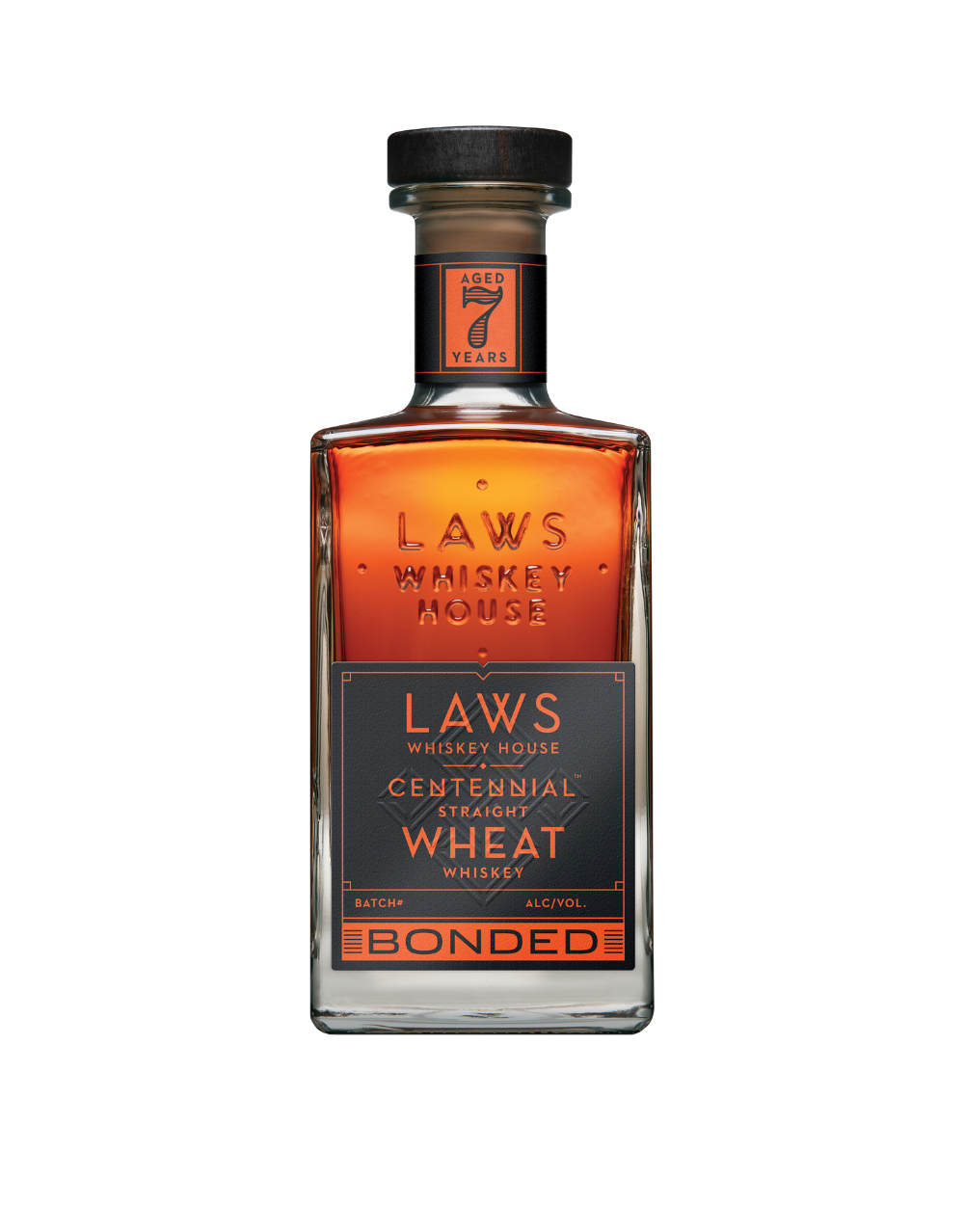 LAWS BOTTLED IN BOND CENTENNIAL STRAIGHT WHEAT WHISKEY