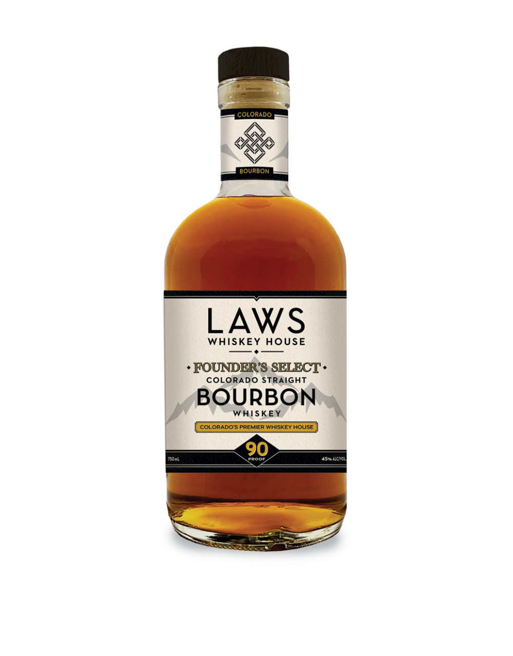 LAWS FOUNDER'S SELECT STRAIGHT BOURBON WHISKEY