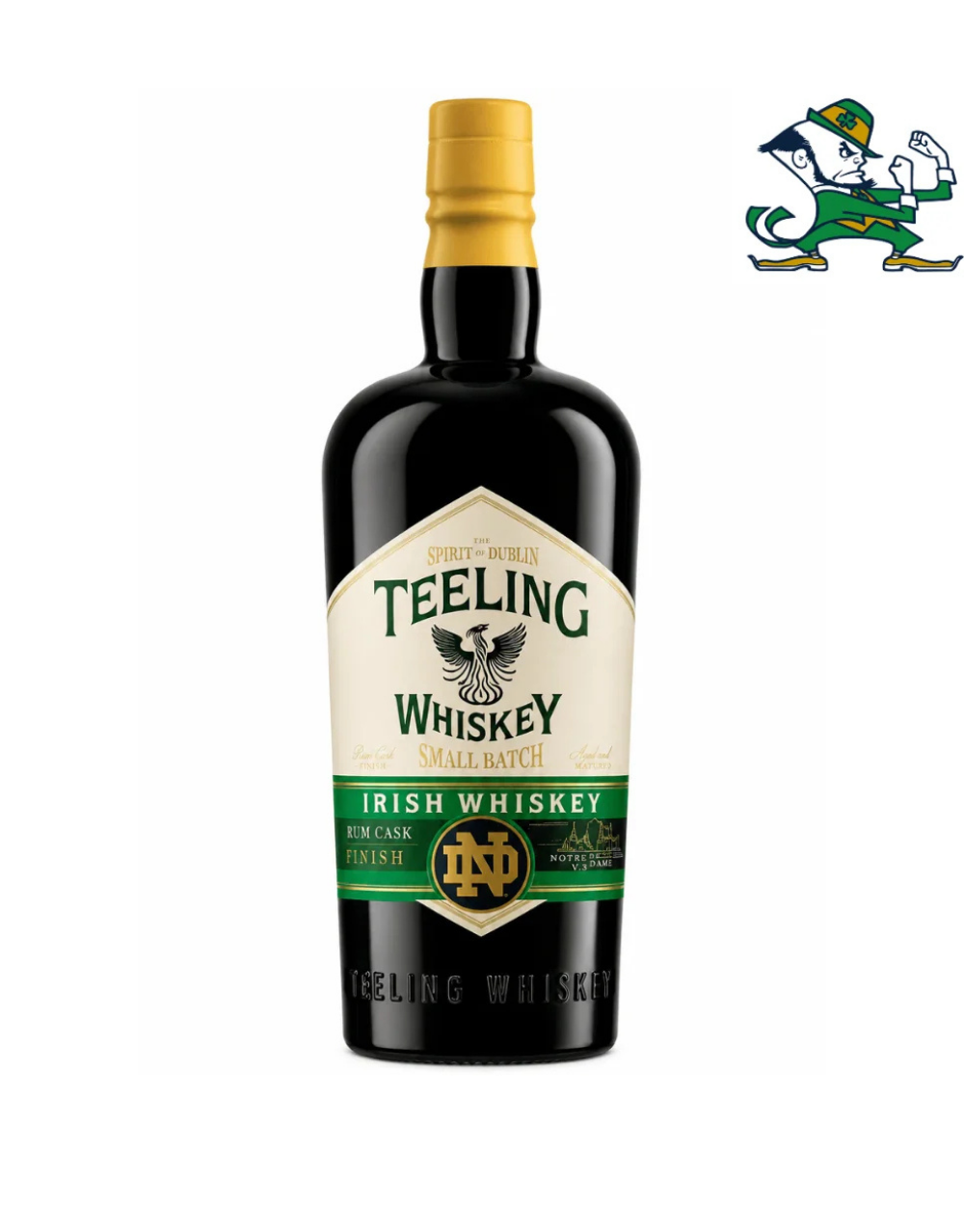 TEELING X NOTRE DAME SMALL BATCH IRISH WHISKEY GREEN JERSEY EDITION