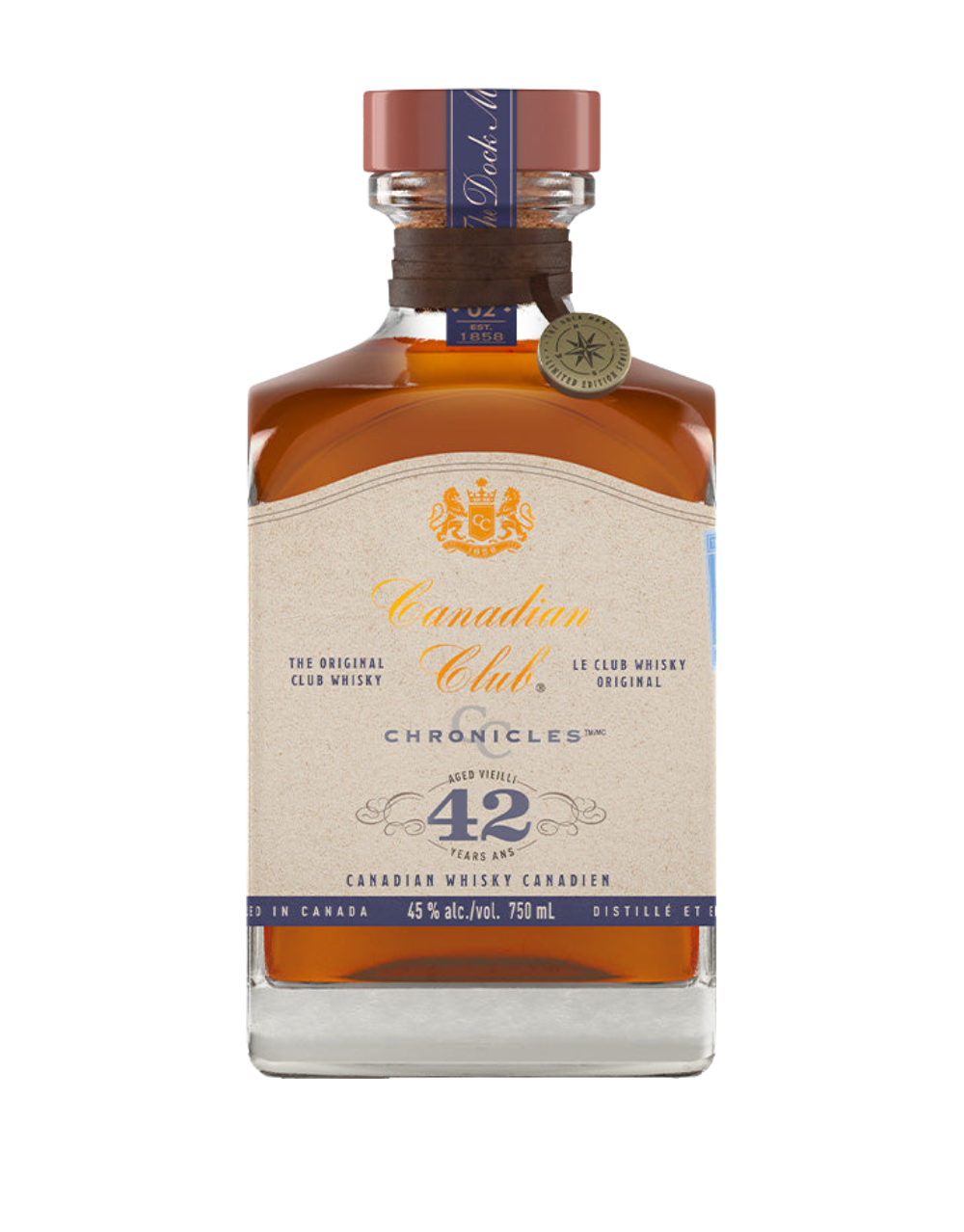 CANADIAN CLUB CHRONICLES 42 YEAR OLD CANADIAN WHISKY