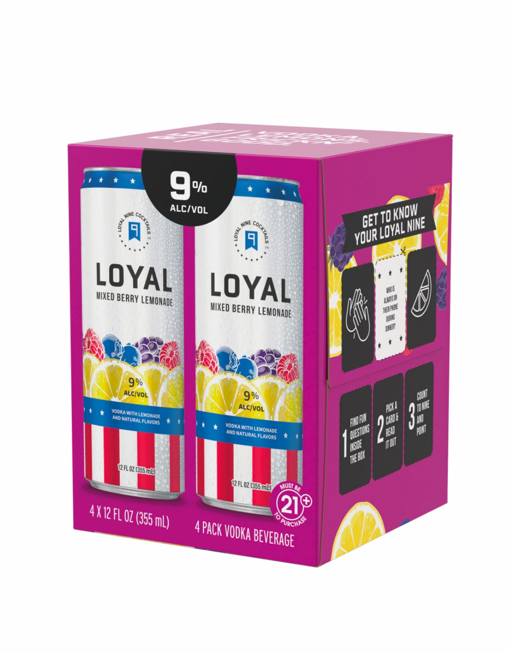 Loyal 9 Mixed Berry Lemonade Cocktail | ReserveBar