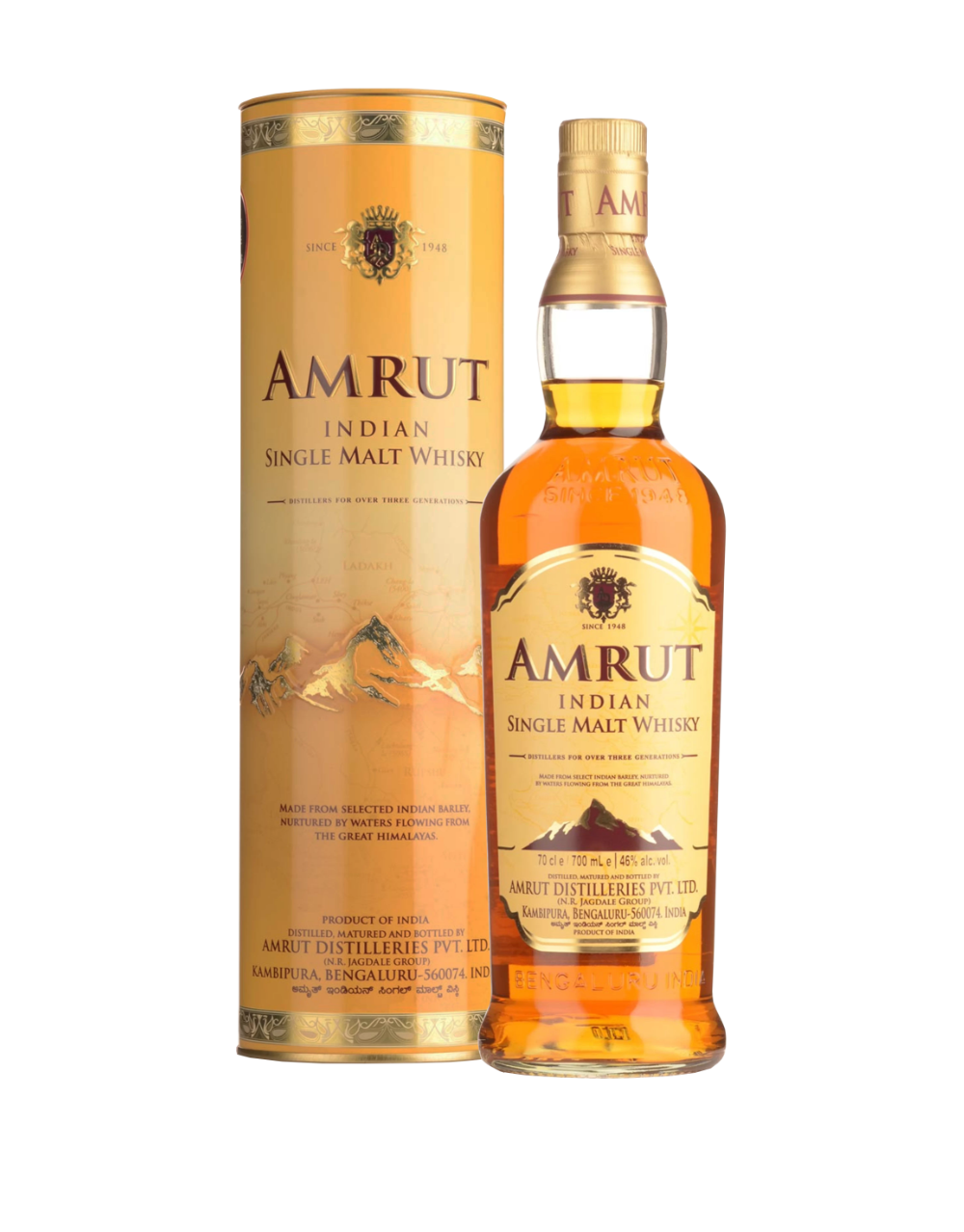 AMRUT TRADITIONAL SINGLE MALT INDIAN WHISKY