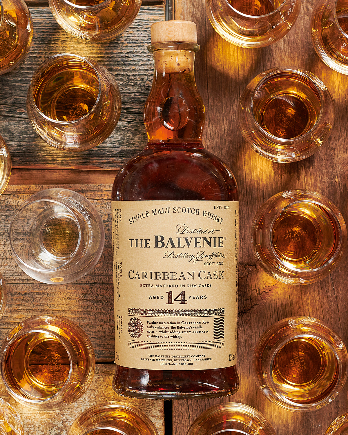 The Balvenie Caribbean Cask Aged 14 Years Single Malt Scotch