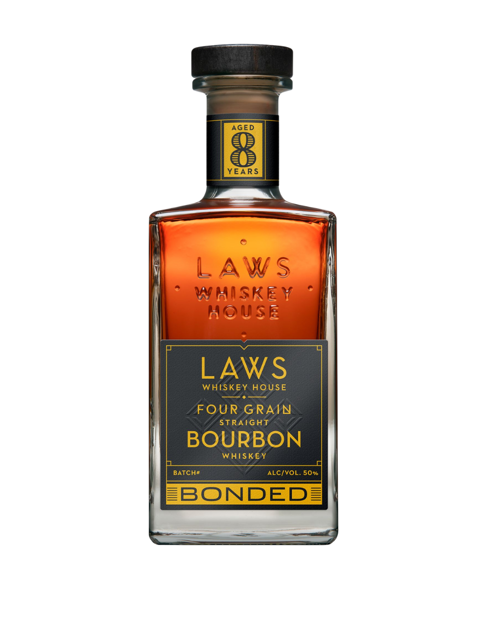 LAWS FOUR GRAIN STRAIGHT BOURBON BOTTLED IN BOND 8 YEAR