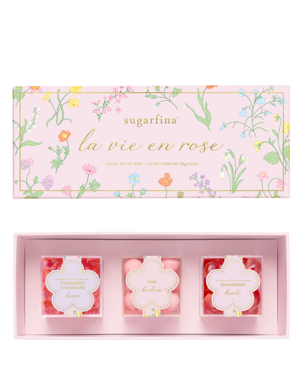 SUGARFINA LE VIE EN ROSE 3 PIECE BENTO BOX