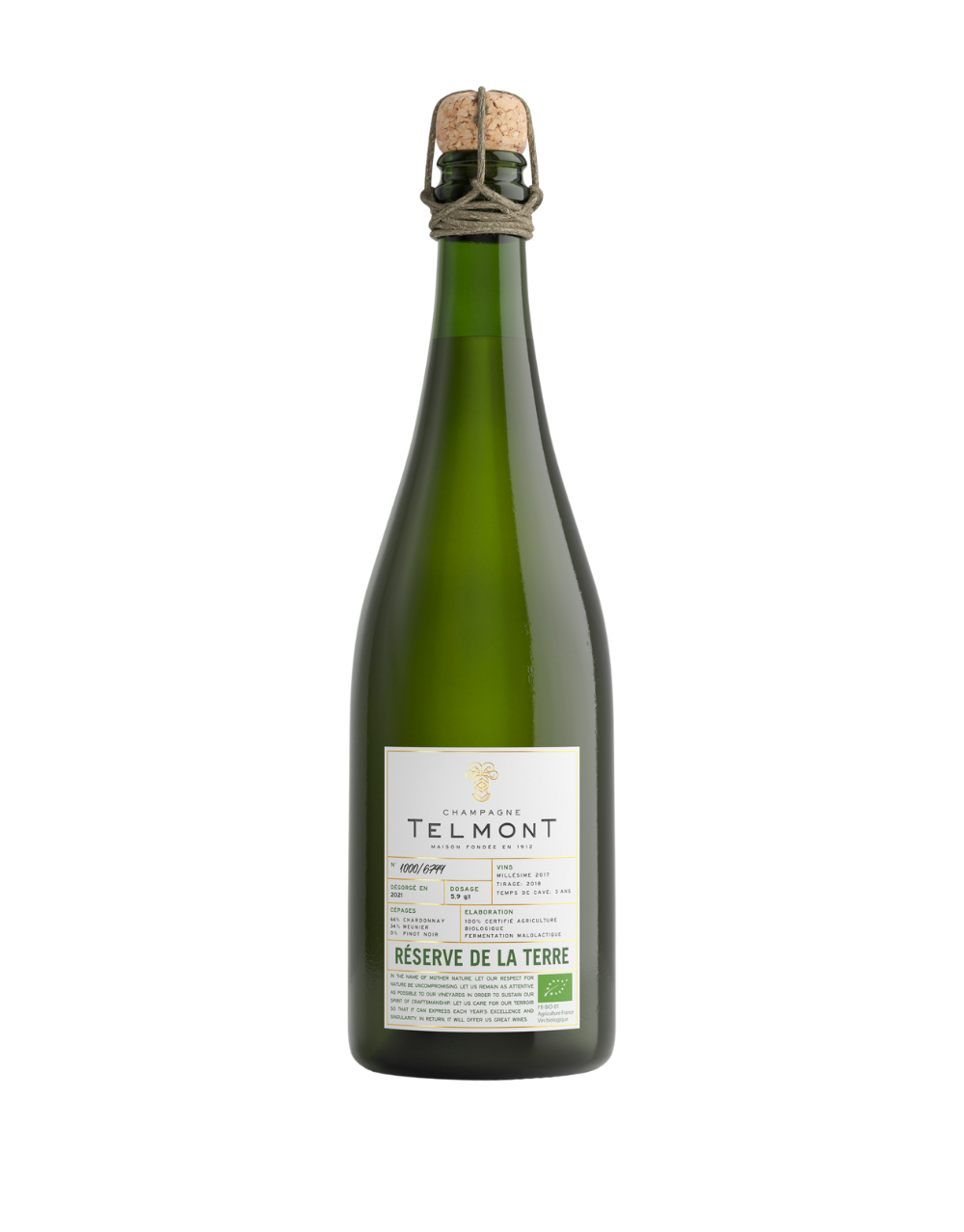TELMONT CHAMPAGNE 2017 RÉSERVE DE LA TERRE