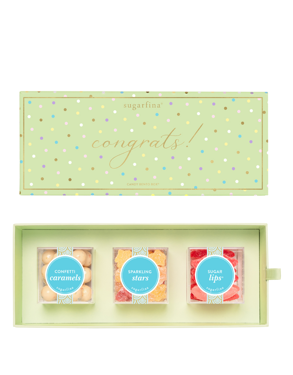 SUGARFINA "CONGRATS" 3 PIECE CANDY BENTO BOX