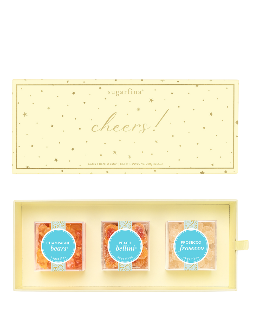 SUGARFINA CHEERS 3 PIECE CANDY BENTO BOX
