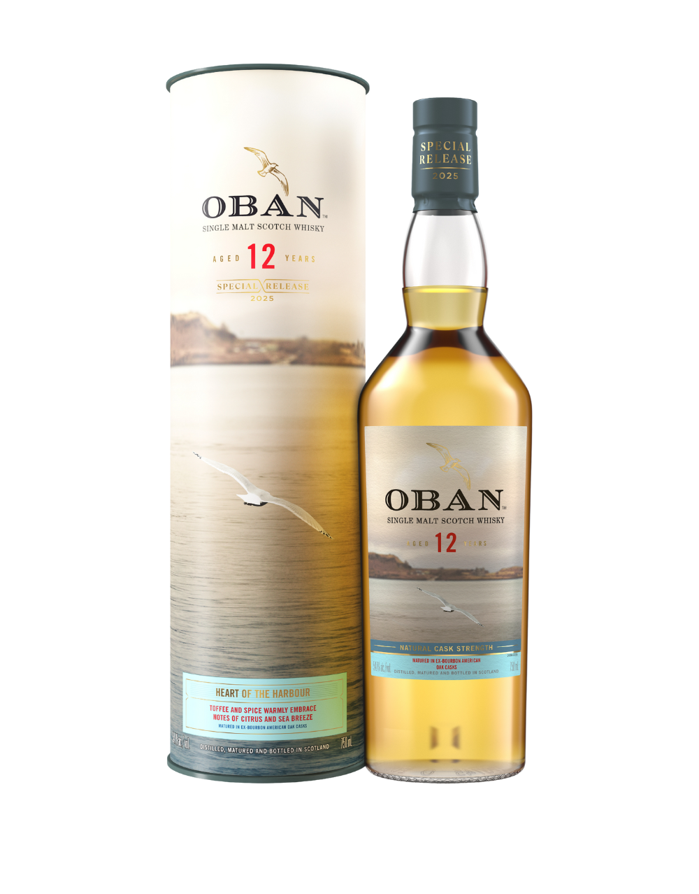OBAN HEART OF THE HARBOUR AGED 12 YEARS SINGLE MALT SCOTCH WHISKY