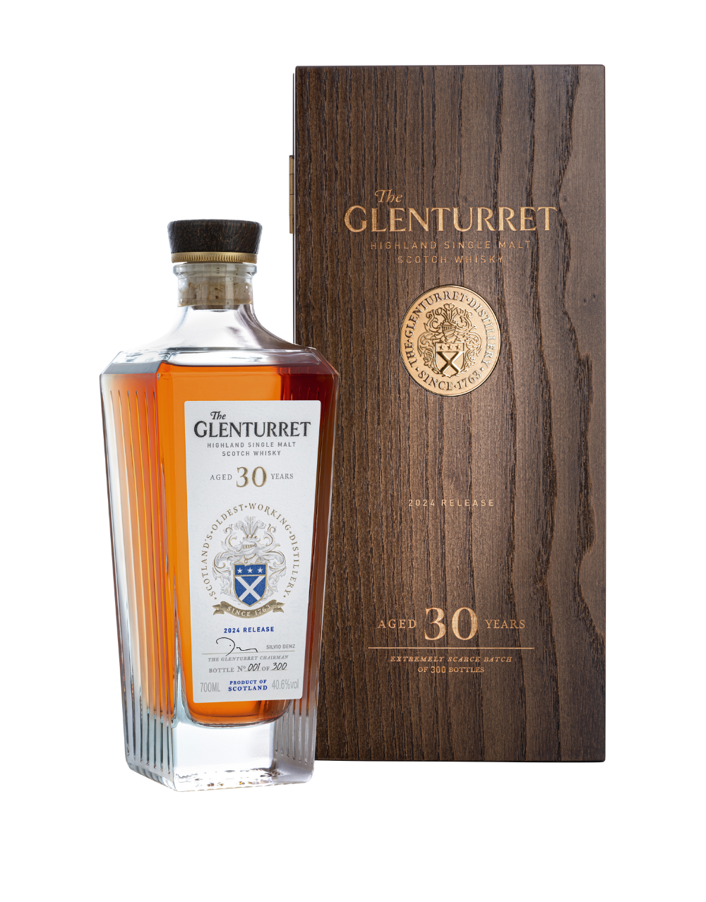 THE GLENTURRET 30 YEAR SINGLE MALT WHISKY
