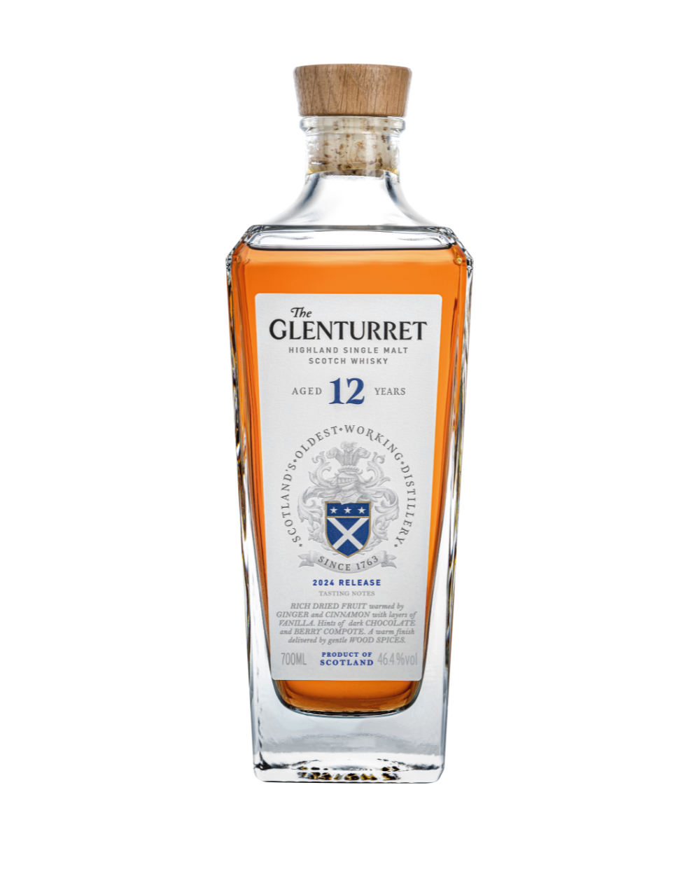 THE GLENTURRET 12 YEAR SINGLE MALT WHISKY