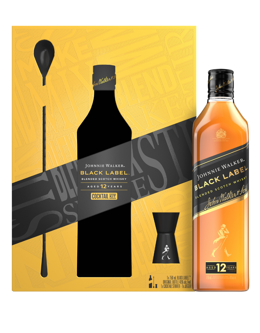 Johnnie Walker Black Label 12年 4本セット Johnnie Walker Black Label Gift Set - Roger Wilco Pennsauken