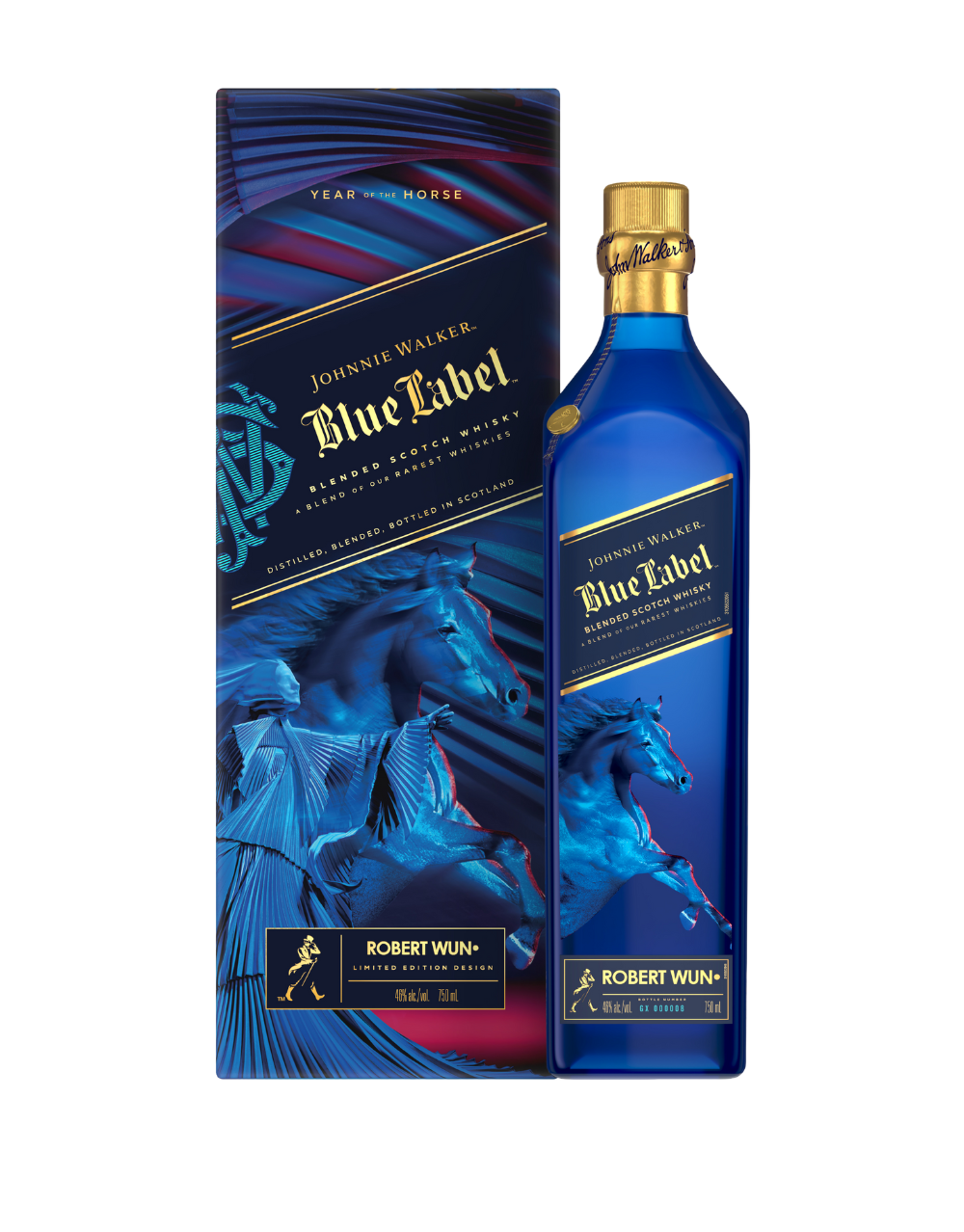 JOHNNIE WALKER BLUE LABEL YEAR OF THE HORSE LUNAR NEW YEAR