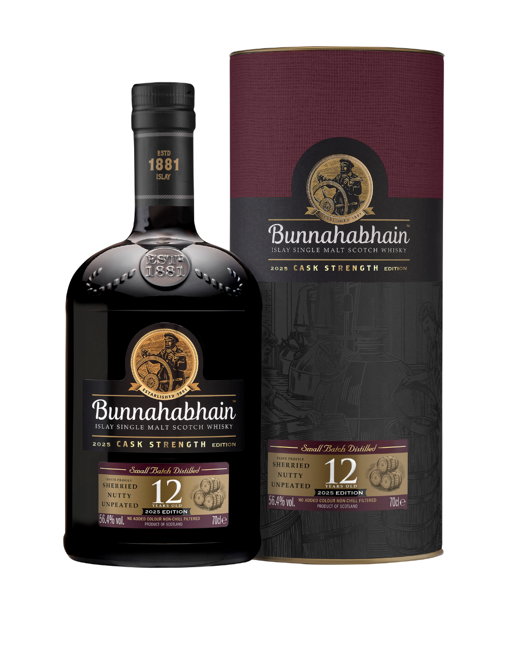 BUNNAHABHAIN CASK STRENGTH 12 YEARS OLD WHISKY: 2025 EDITION