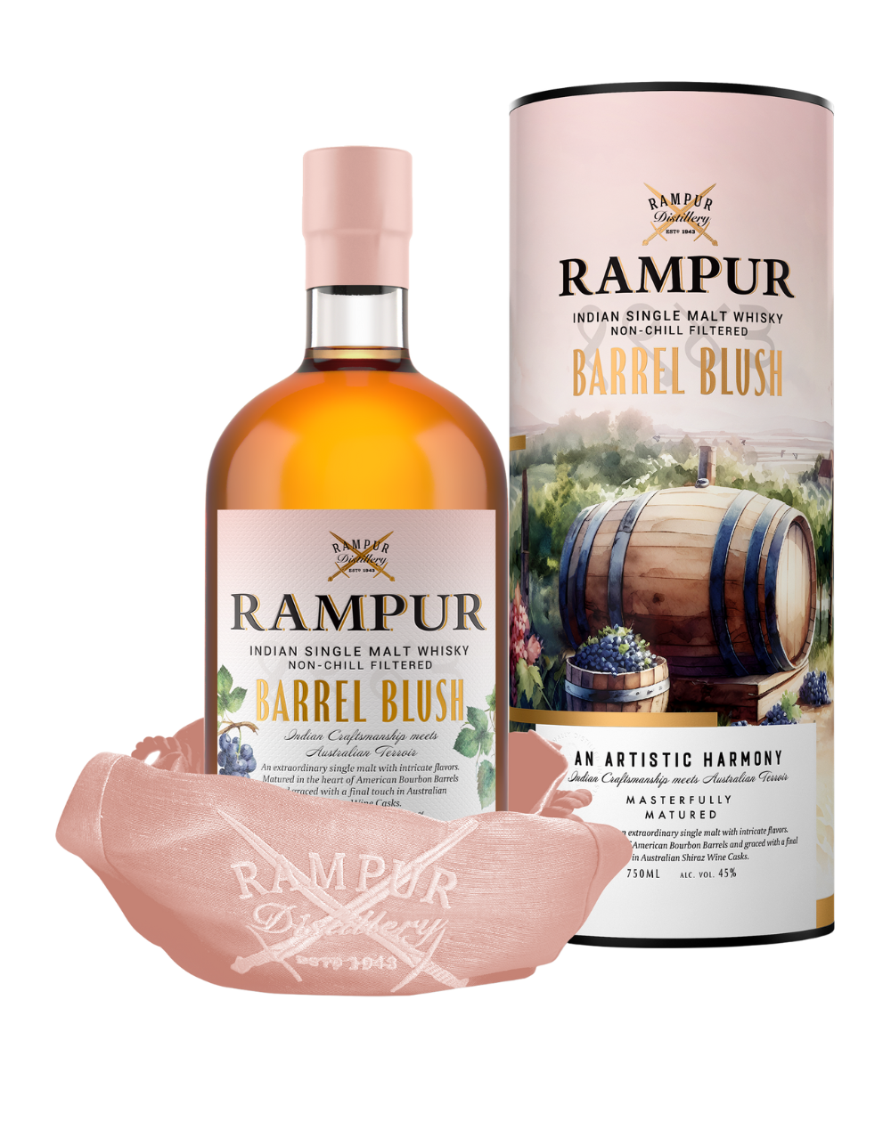 RAMPUR BARREL BLUSH INDIAN SINGLE MALT WHISKY