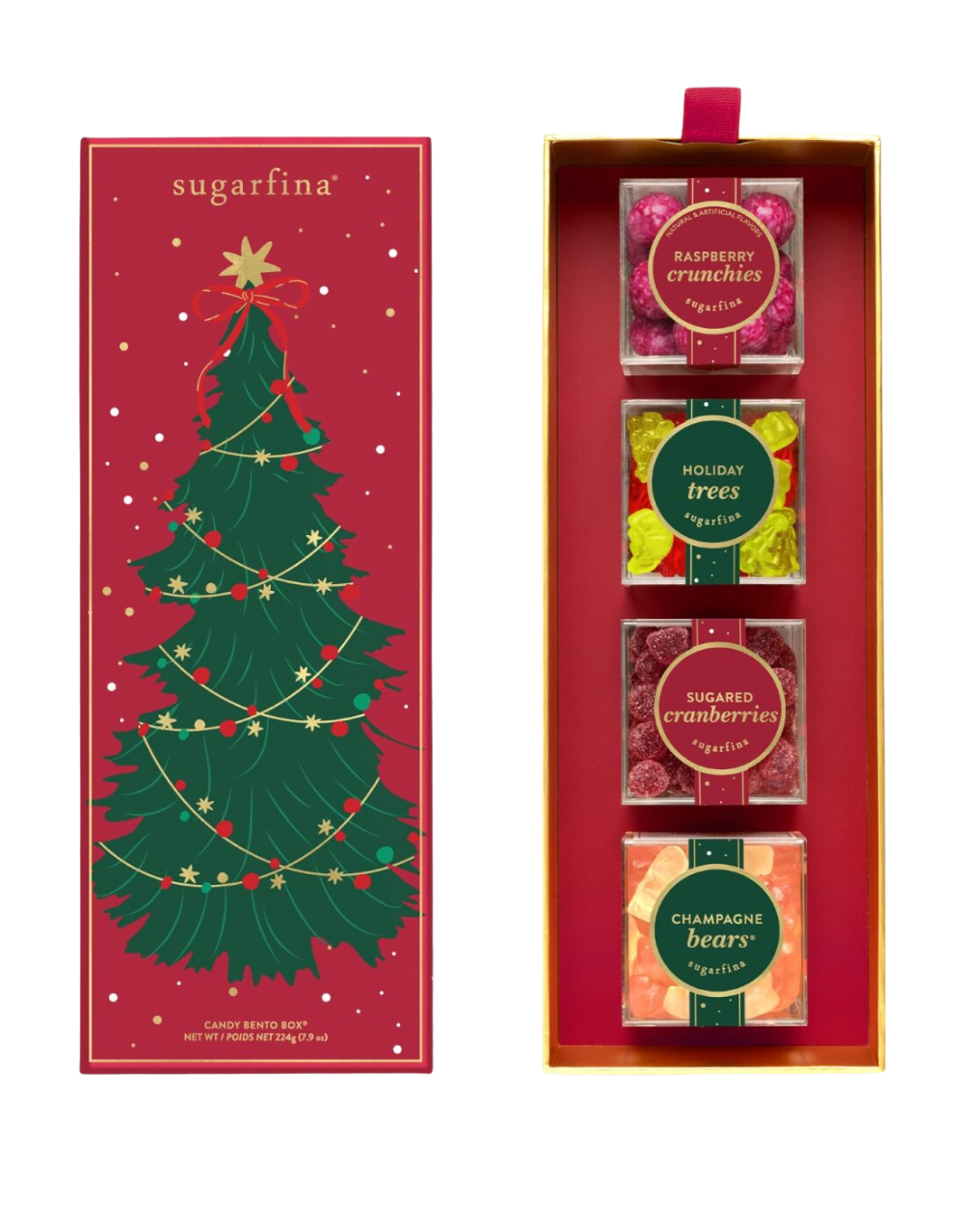 SUGARFINA HAPPY HOLIDAYS 4 PIECE BENTO BOX