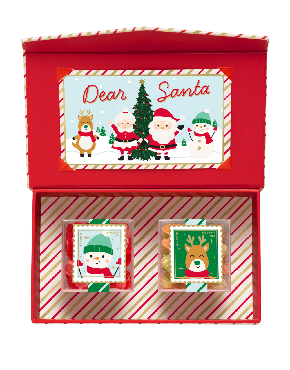 SUGARFINA LETTERS TO SANTA 2 PIECE CANDY BENTO BOX