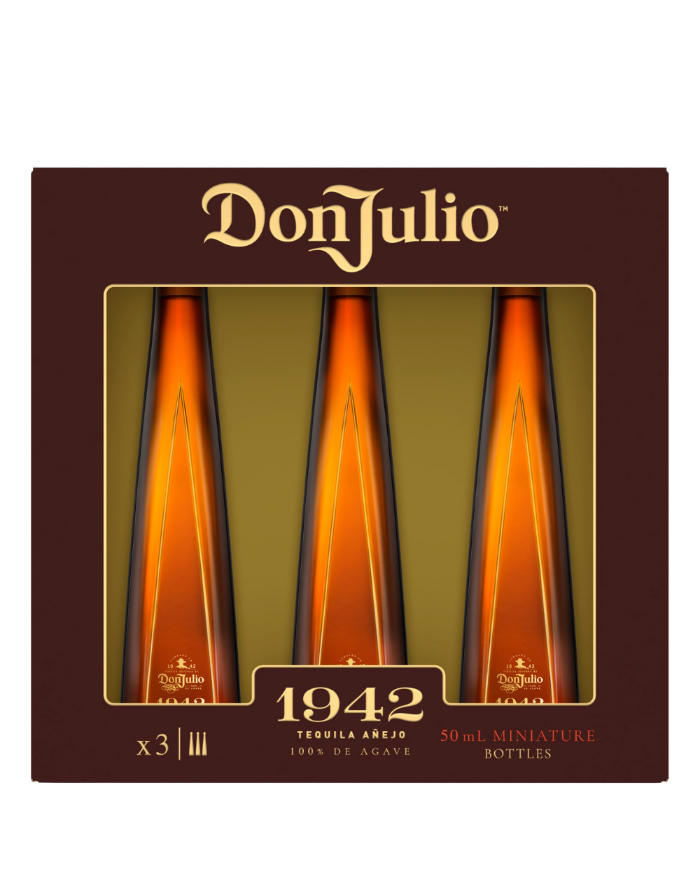 DON JULIO 1942 EXTRA AÑEJO TEQUILA 3 PACK