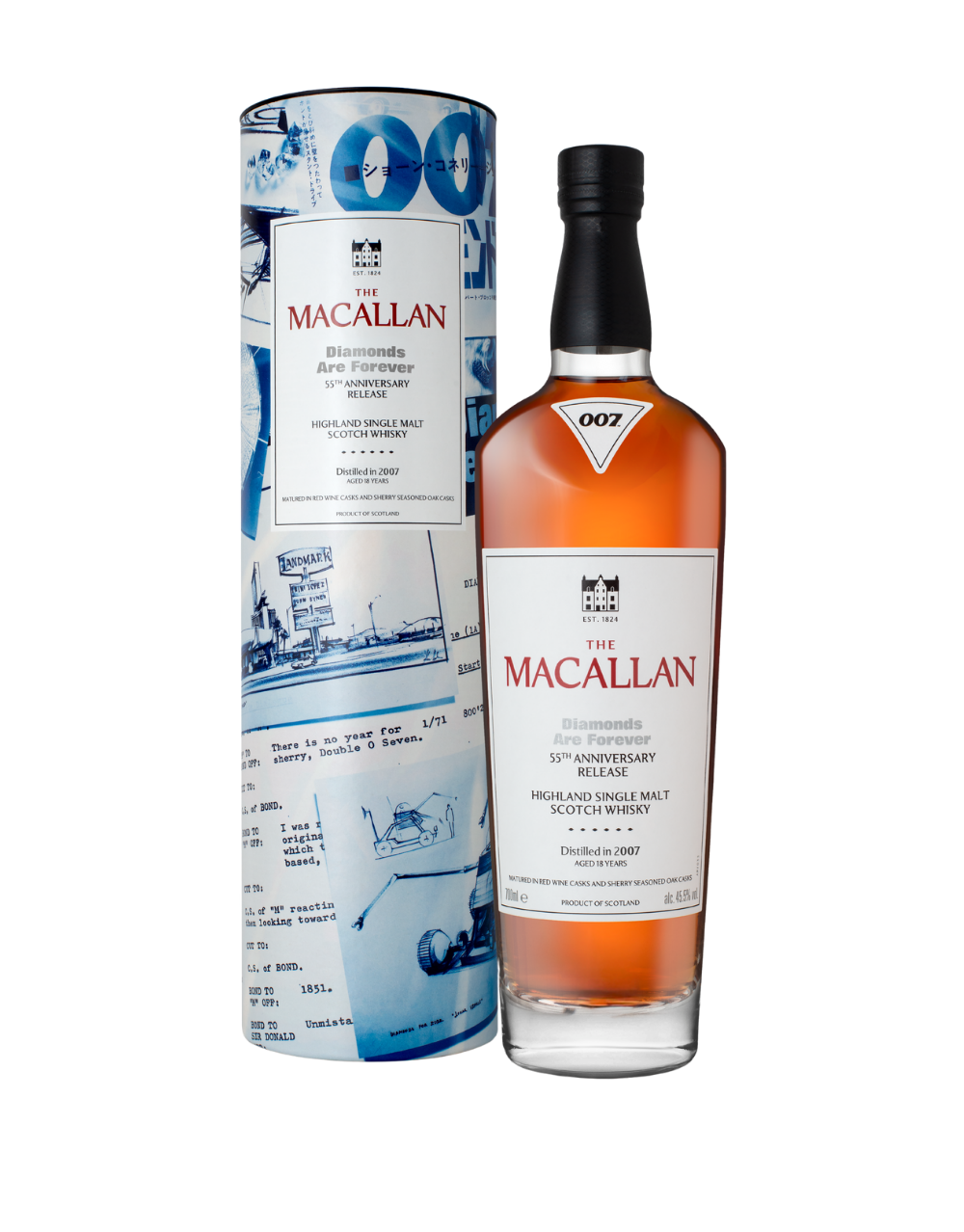 The Macallan Diamonds Are Forever 55th Anniversary Release Single Malt Scotch Whisky