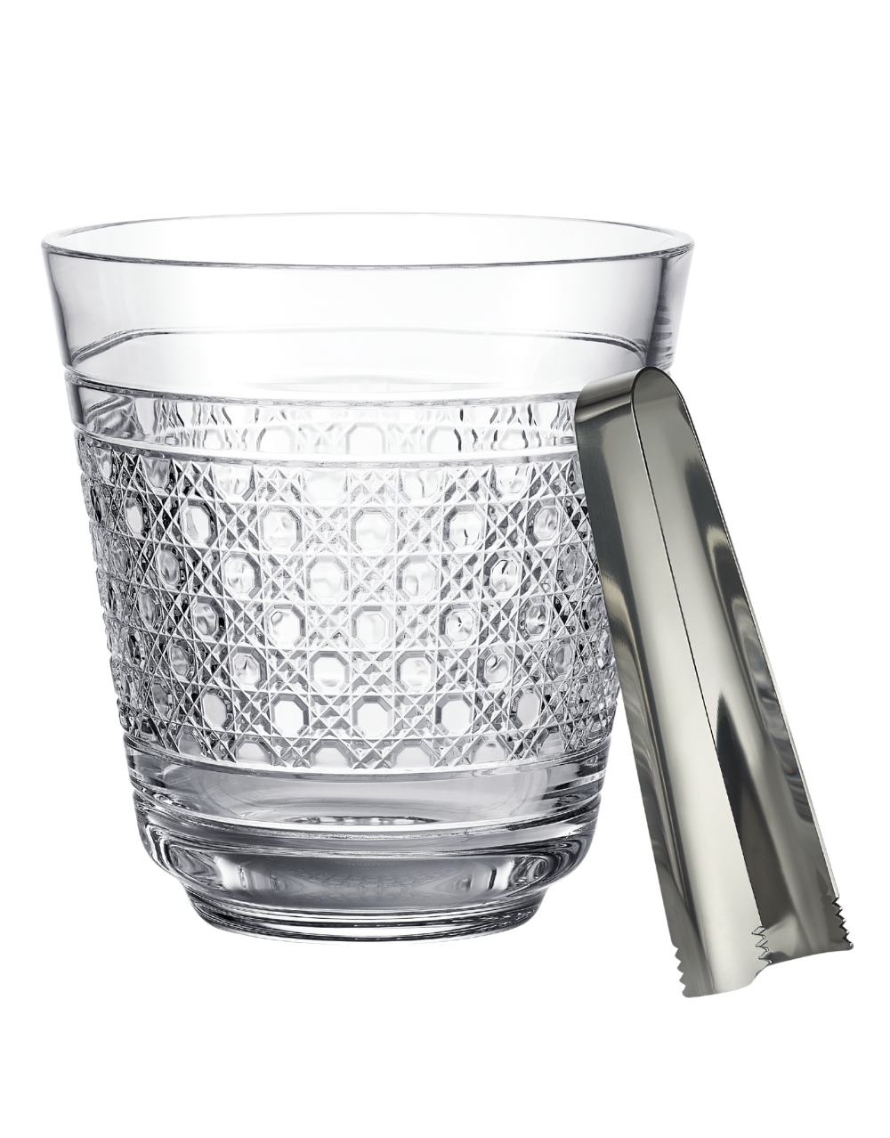 WATERFORD OPULENCE ICE BUCKET AND TONGS