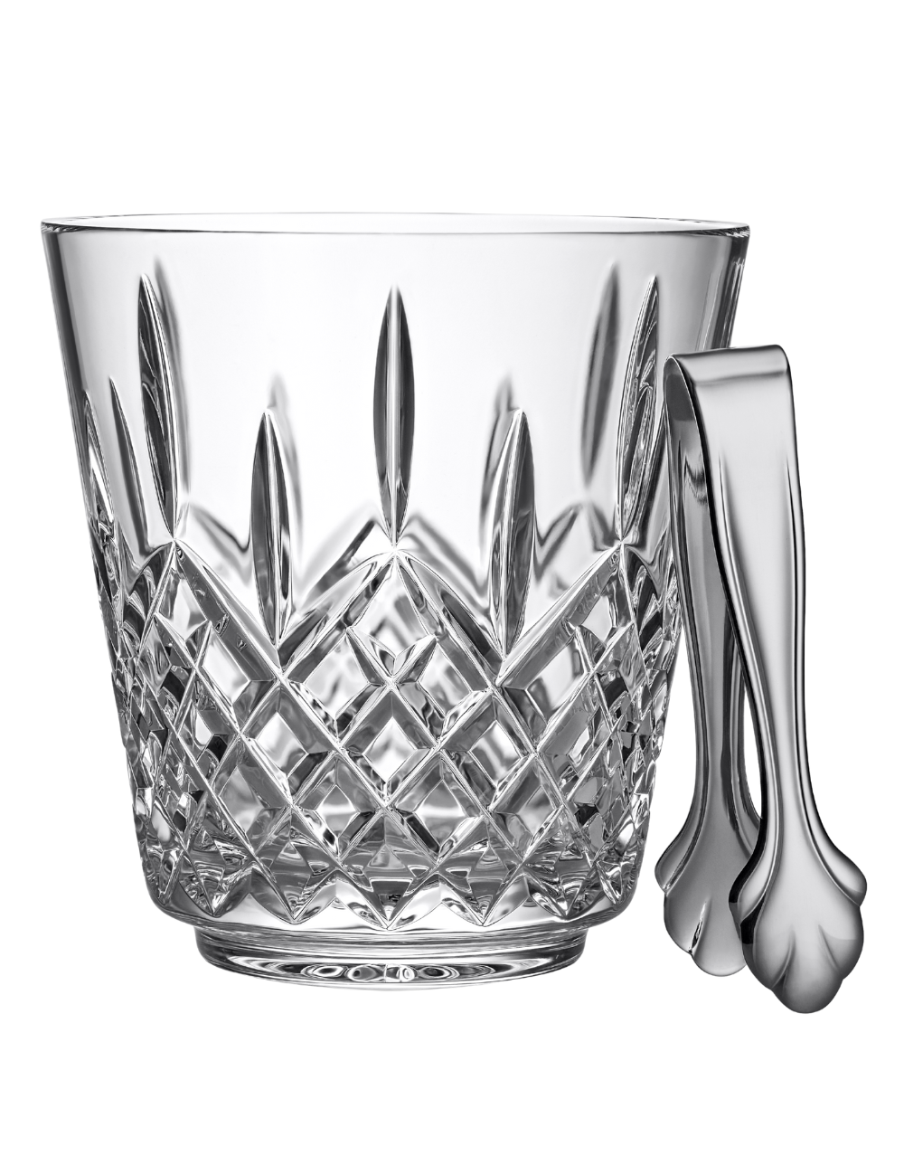 WATERFORD LISMORE ICE BUCKET & TONGS