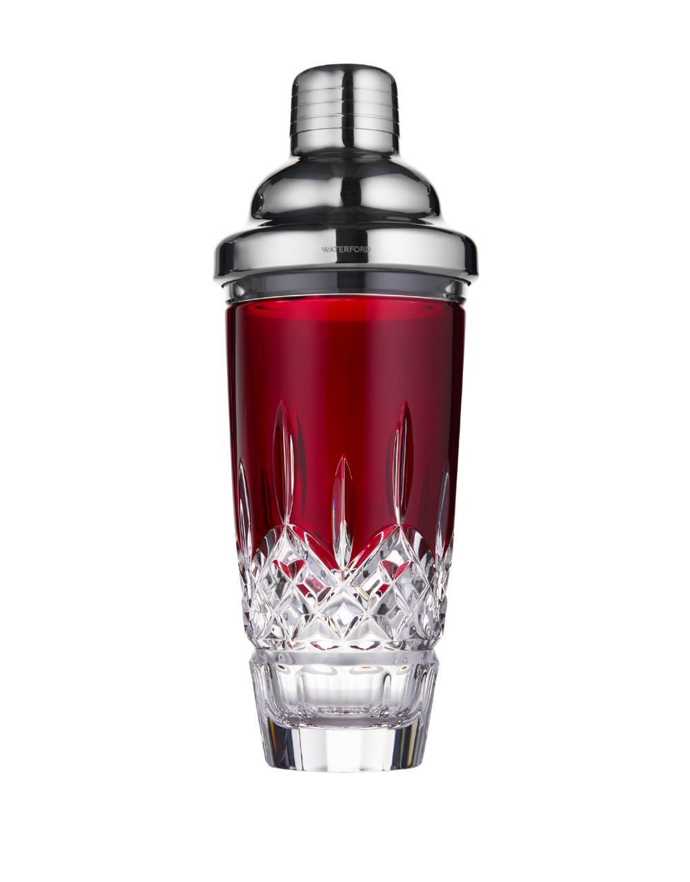 WATERFORD LISMORE RED COCKTAIL SHAKER