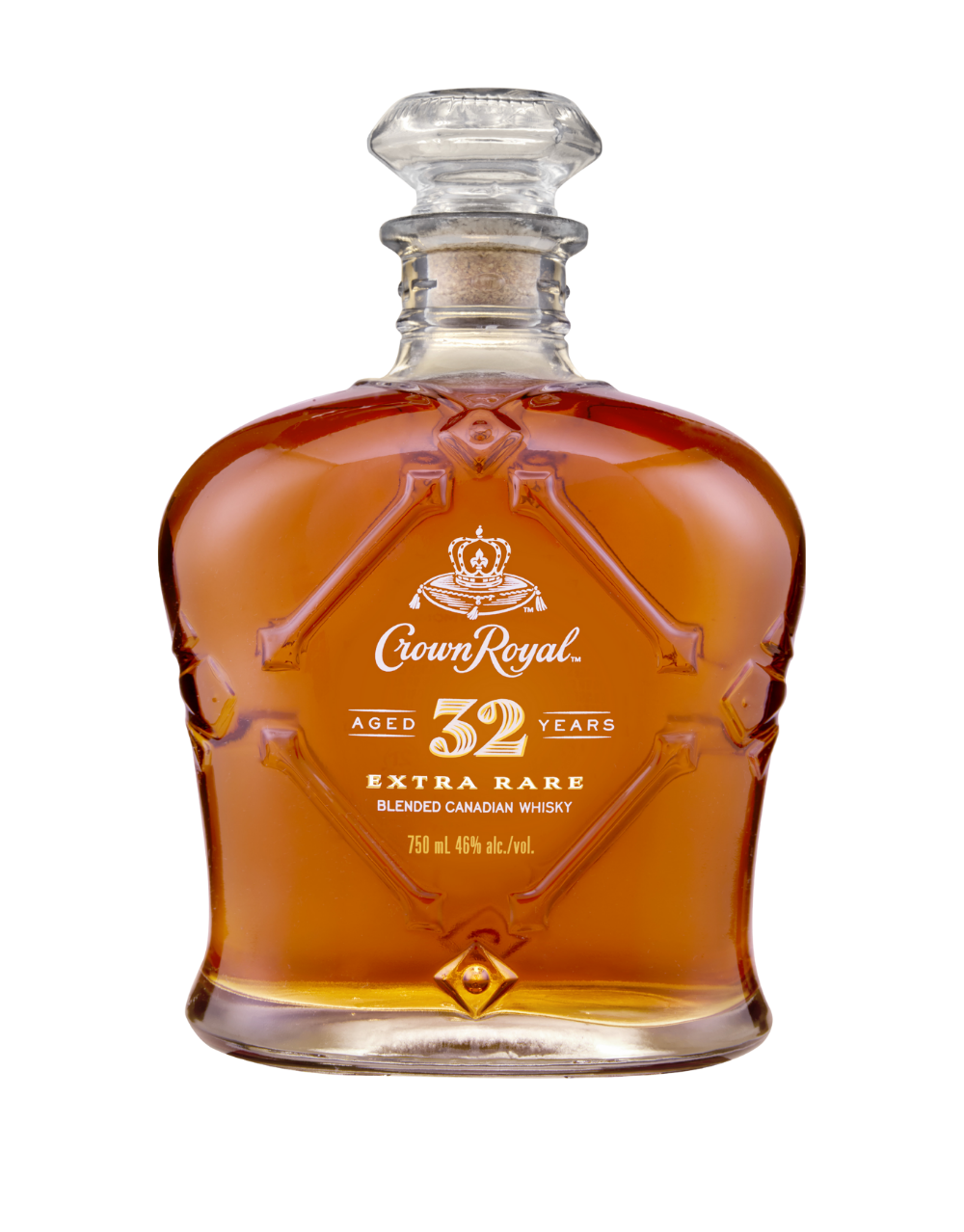 CROWN ROYAL AGED 32 YEARS EXTRA RARE BLENDED CANADIAN WHISKY