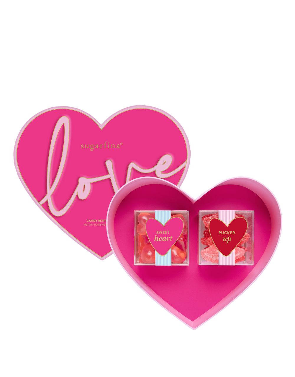 SUGARFINA VALENTINE'S DAY 2 PIECE HEART CANDY BENTO BOX