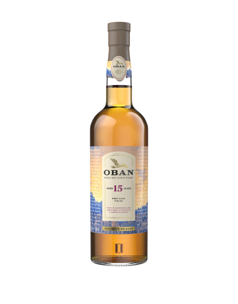 OBAN 15 YEAR OLD PORT CASK FINISH SINGLE MALT SCOTCH WHISKY