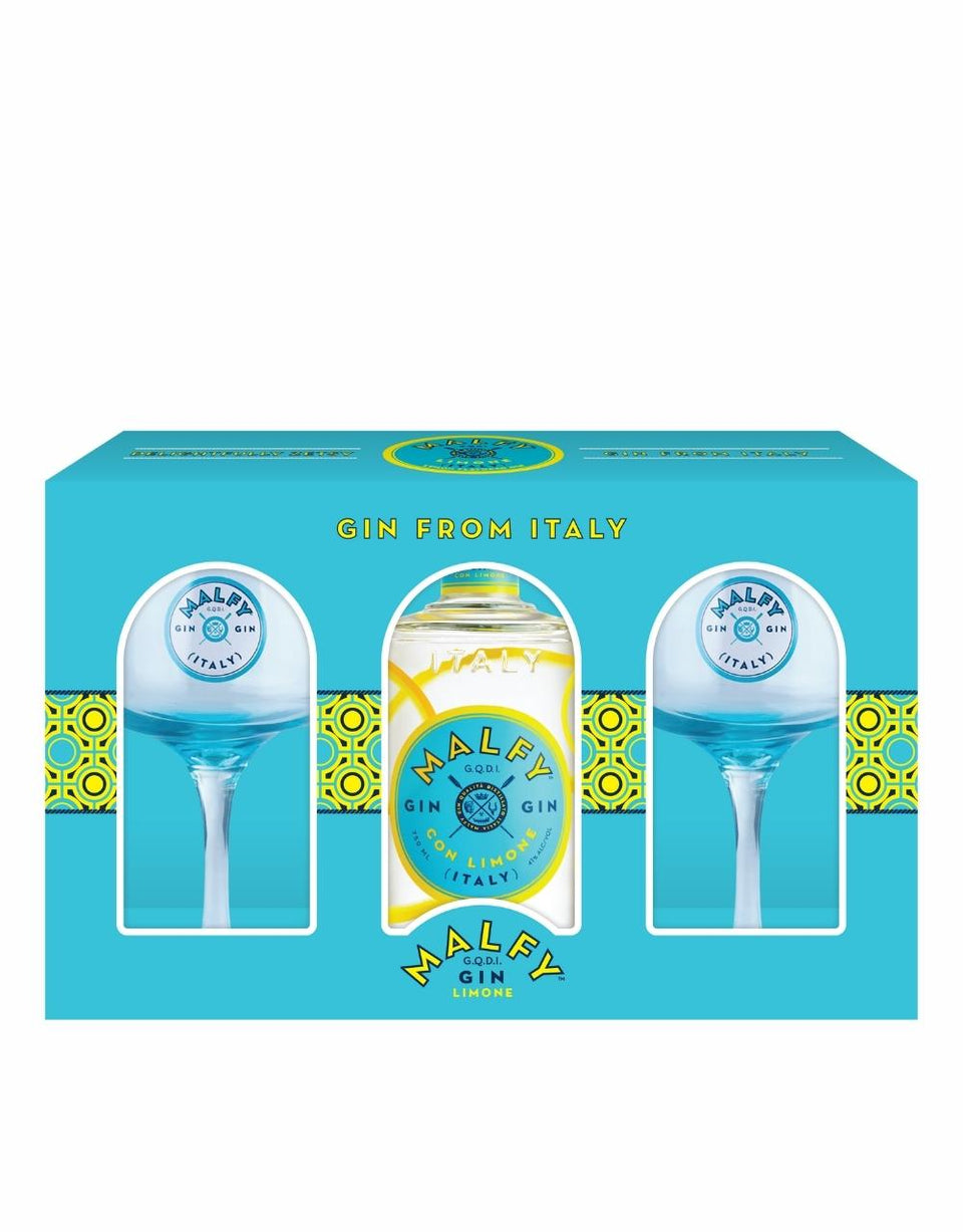 MALFY™ GIN LIMONE WITH 2 COPA GLASSES