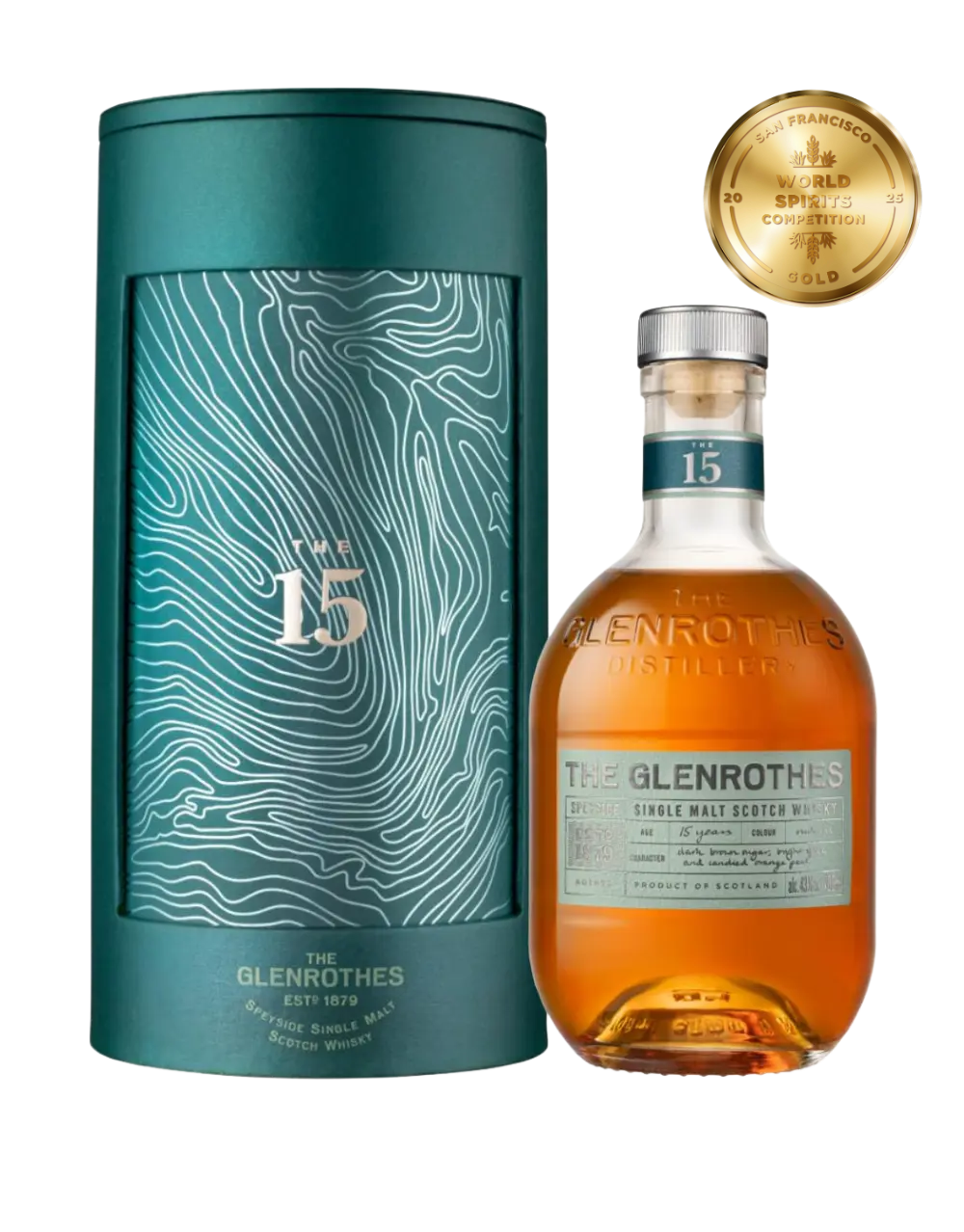 THE GLENROTHES 15 YEAR OLD SINGLE MALT SCOTCH WHISKY