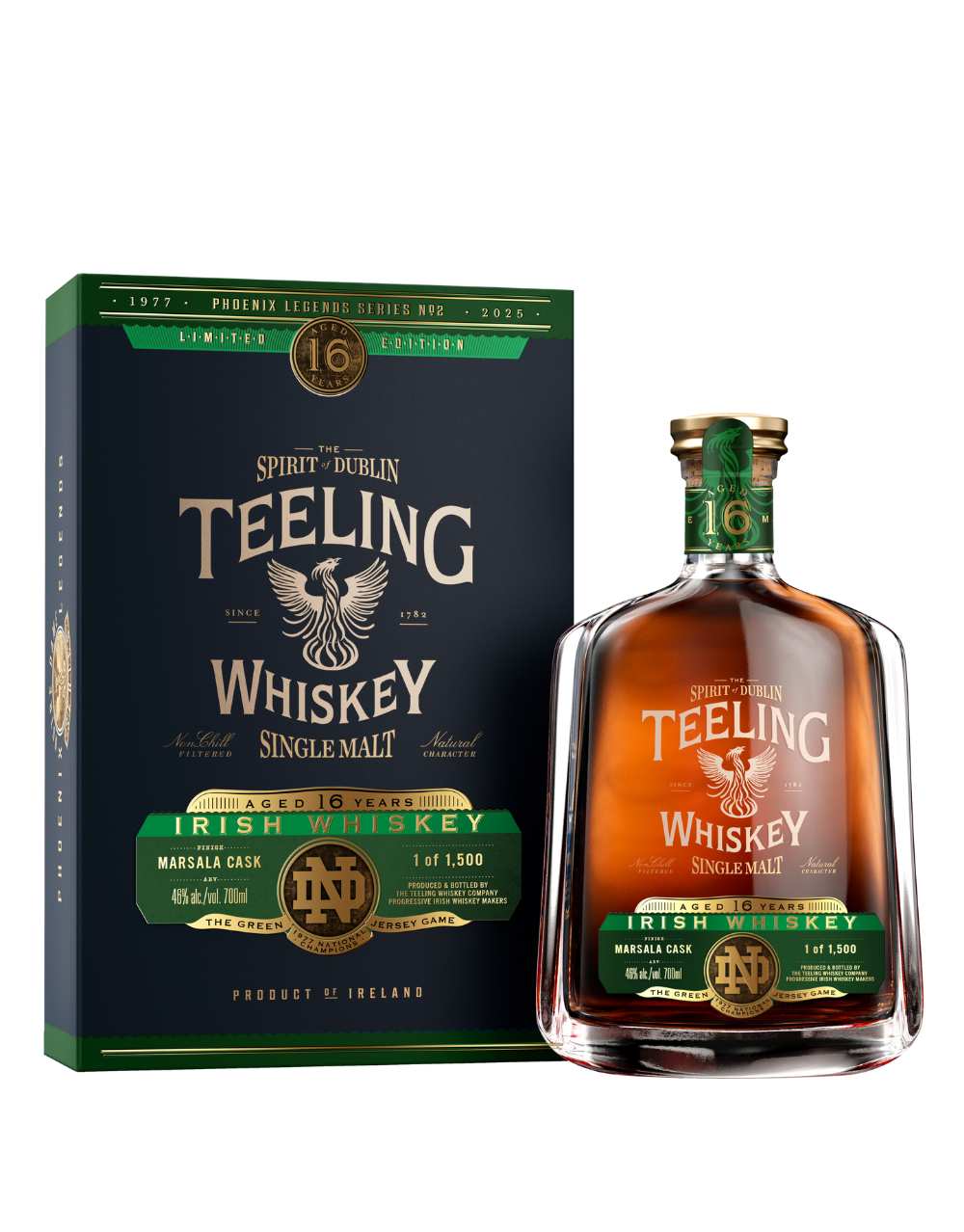 PHOENIX LEGENDS TEELING 16 YEAR OLD SINGLE MALT IRISH WHISKEY MARSALA CASK