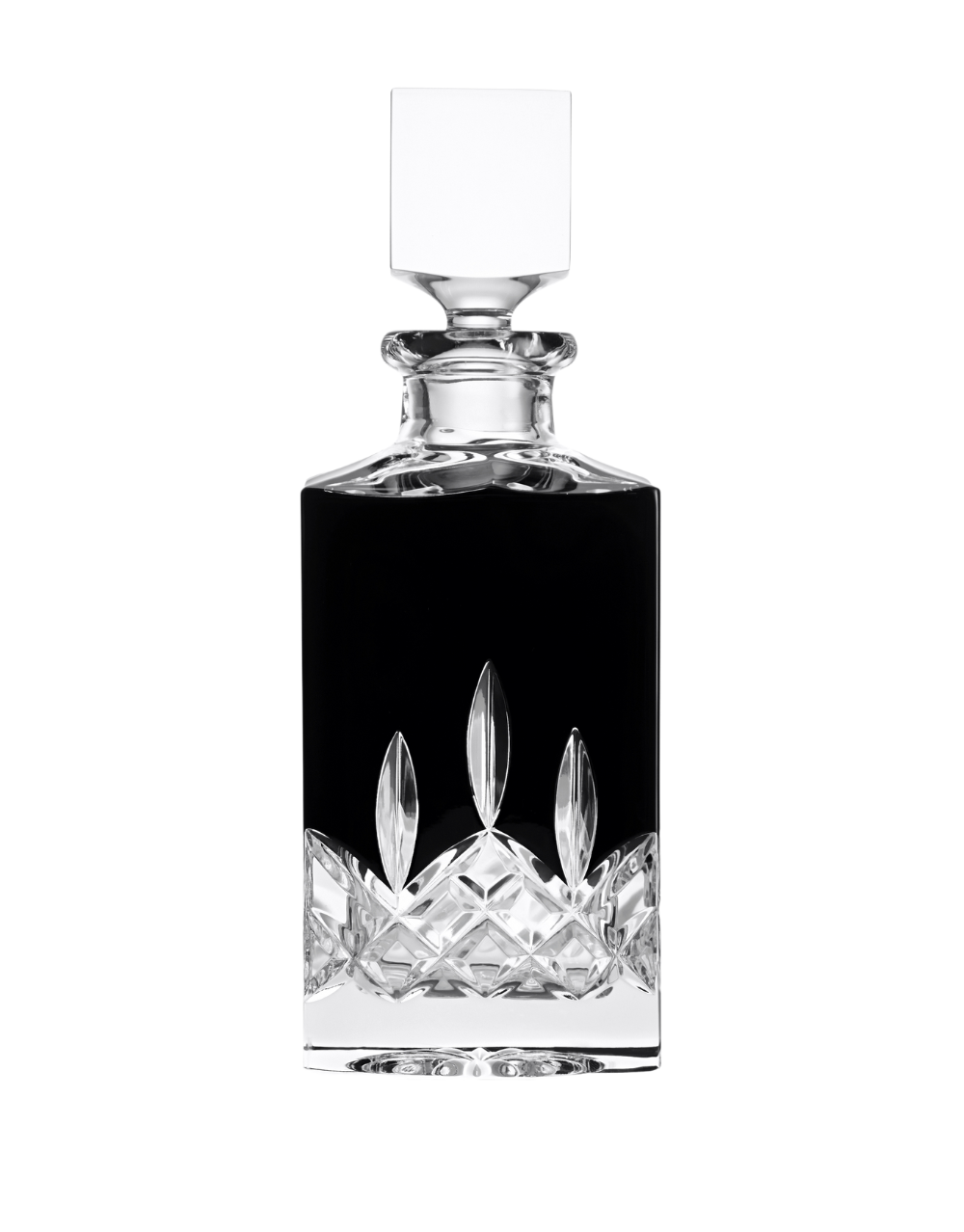 WATERFORD LISMORE BLACK SQUARE DECANTER