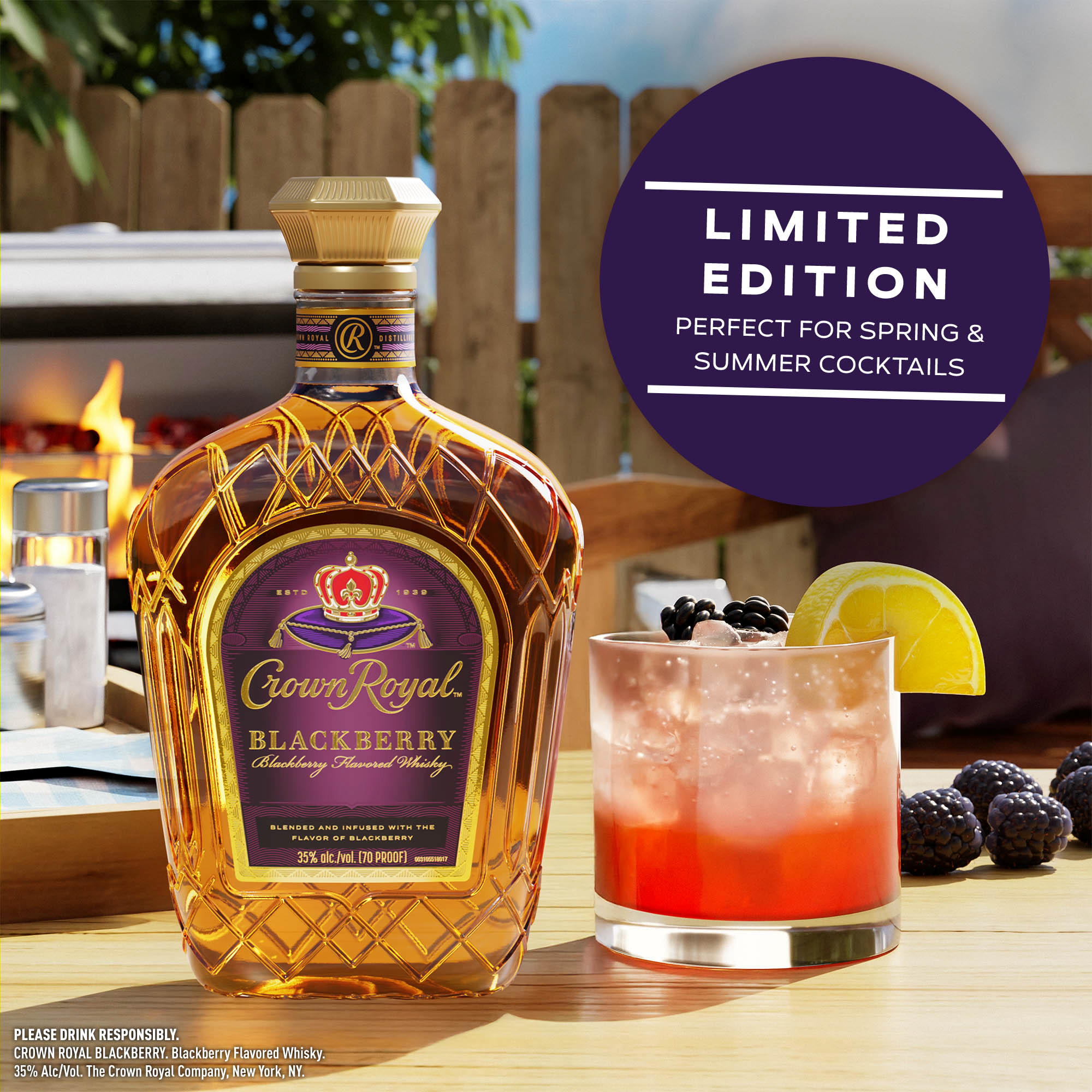 Crown Royal Blackberry Flavored Whisky | ReserveBar